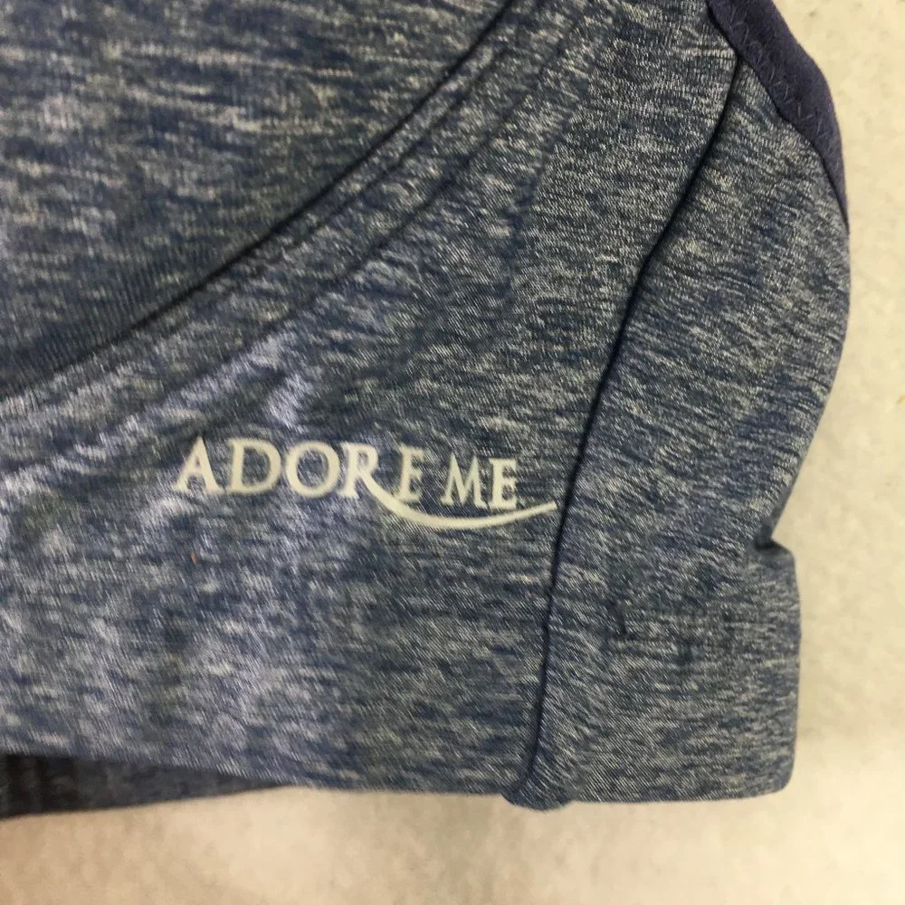 Adore Me Bra Womens 32C Blue Sports Bra Lightweight Gym Workout Yoga Casual